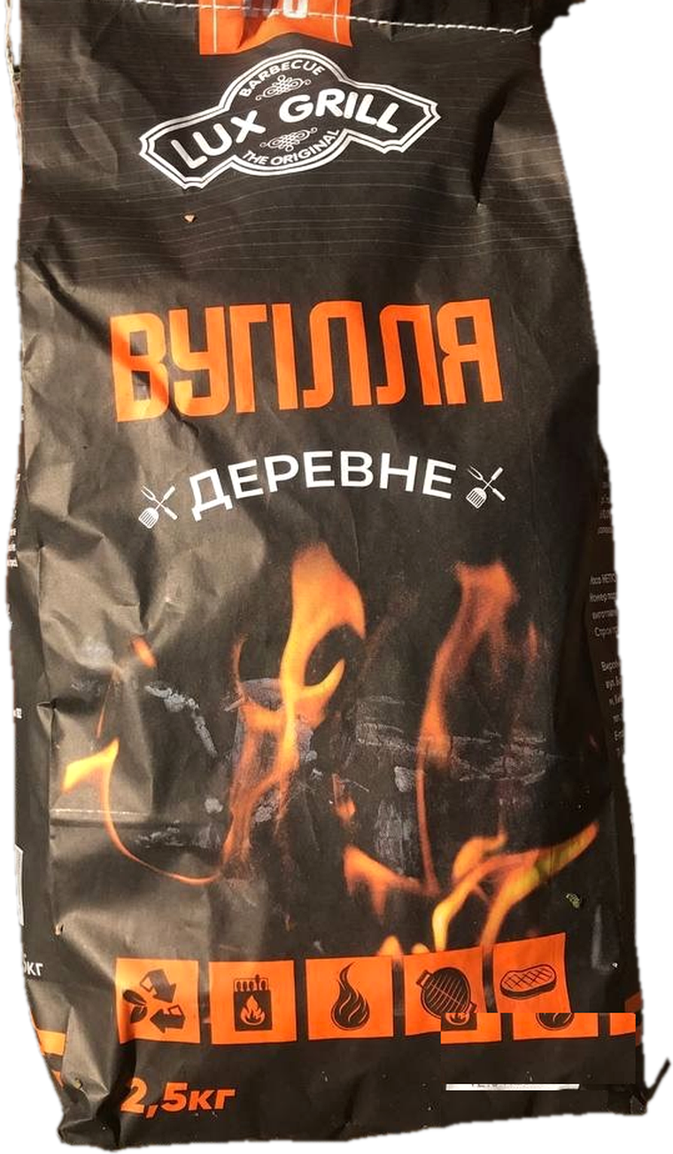 Мішок деревного вугілля LUX GRILL, 2,5 кг